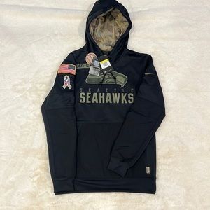 SEATTLE SEAHAWKS SALUTE TO SERVICE SIDELINE PERFORMANCE HOODIE NIKE